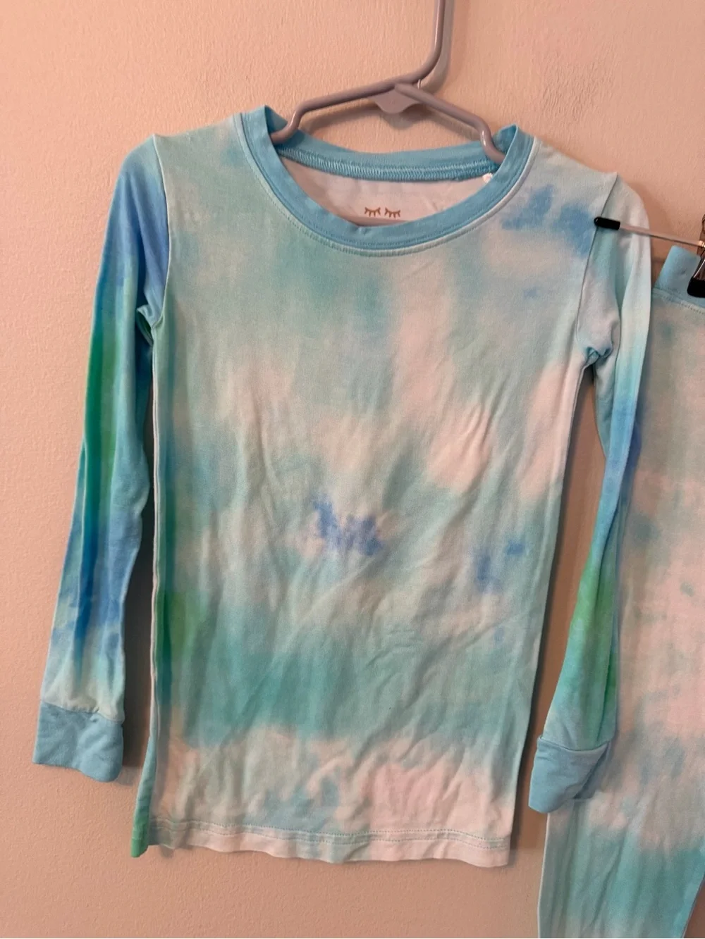 Little Sleepies Tie-Dye Blue & Green Pajama Set